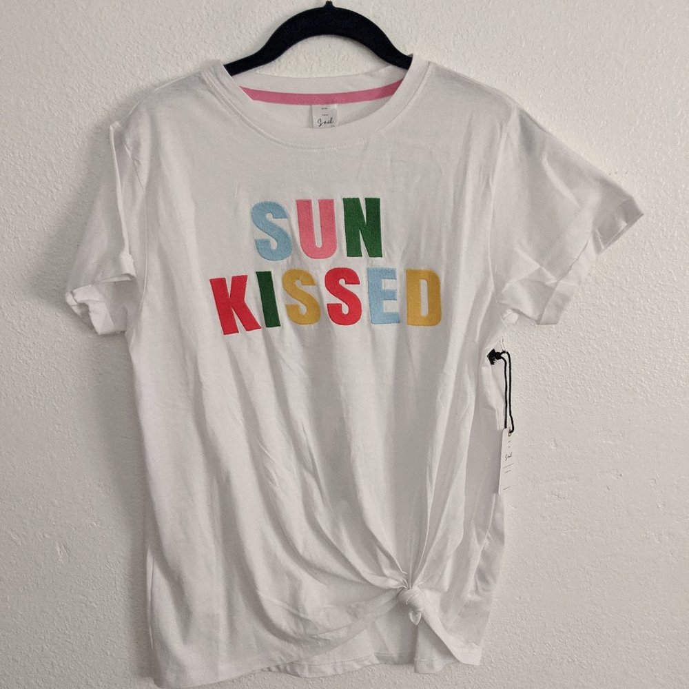 Bare Your Soul Sun Kissed White T-Shirt Shirt Top
